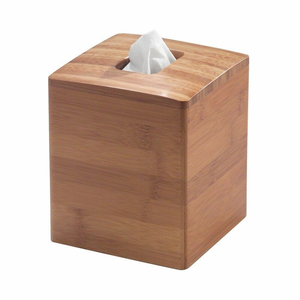 Ensemble de boîte à mouchoirs et porte-serviettes en bois écologique et durable, style classique, finition artisanale pour restaurants, hôtels, bureaux - Product Image 1