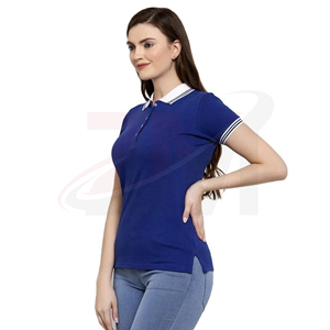 เสื้อโปโลผู้หญิงแบบ OEM สั่งทำพิเศษ ผ้าฝ้าย แขนสั้น ทรงพอดีตัว เนื้อผ้านุ่ม รับผลิตแบรนด์ส่วนตัว ขายส่ง - Product Image 2
