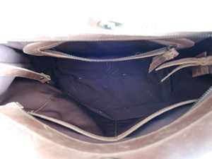 Sac fourre-tout de luxe pour femme en cuir véritable avec fourrure naturelle, fermeture ouverte, sac à bandoulière tendance pour l'été LHTB-0139 - Product Image 4