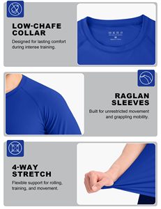 <b>Men's</b> Compression Rash Guard Quick Dry <b>Swim</b> Surf <b>Top</b> Short Sleeve Water Rash Guard Adult Sport <b>Top</b> On Wholesale Cheap Price - Product Image 3