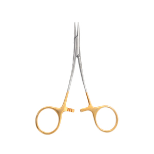 Pinza Portaagujas de 12.5cm con Mango Dorado, Instrumento Quirúrgico de Sutura de Acero Inoxidable, Bloqueo Manual, Herramienta Médica Reutilizable - Product Image 5