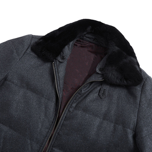 2026 New Men's Woolen Bomber <b>Jacket</b> With Faux Fur Collar Windproof Winter <b>Padded</b> Coat Casual Style Regular Fit Zipper Closure - Product Image 3