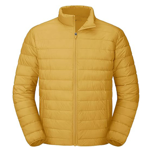 Black Men's North-Face Puffer <b>Jacket</b> with Hooded Collar Winter Nylon Puffer <b>Jacket</b> Washed Techniques Zipper OEM - Product Image 4