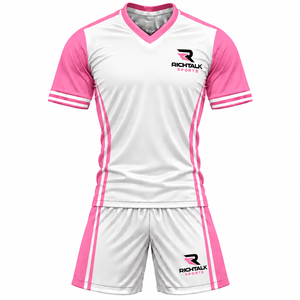 Uniforme de Fútbol Personalizado para Hombre, con Esponja Protectora, Manga Corta, Conjunto de Camiseta y Pantalones Cortos de Entrenamiento, Transpirable, de Poliéster, para Adultos - Product Image 2