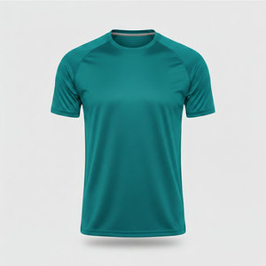 Outdoor Activities Men's Knitted Blank Design <b>Polyester</b> <b>T</b>-<b>Shirt</b> Quick Dry Comfortable Breathable for Running Exercise - Product Image 1