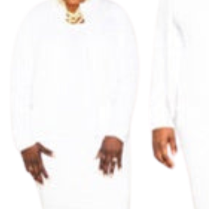 White Queen <b>Dress</b> for Women Elegant <b>Long</b> Sleeve Formal Midi <b>Dress</b> Classic Fashion Party Evening Ceremony Special Occasion Outfit - Product Image 3