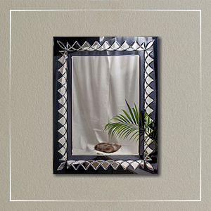 Marco Elaborado y Atractivo Hecho Completamente de Vidrio Espejado, Estilo Decorativo Artístico, Ecológico y Duradero - Product Image 5