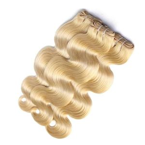 Extensions de cheveux indiens Remy ondulés, blond doux, style Deep Wave et Loose Wave, 1 paquet - Product Image 1