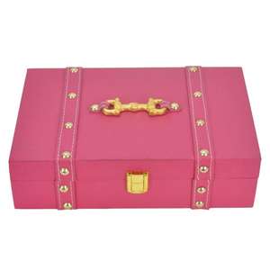 Pink Color Leather Gift Boxes & <b>Bins</b> Factory Price Handmade Storage Box Custom Size & Color Available Decorative Luxury Box - Product Image 4