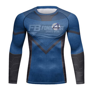 Fournisseur d'usine – Nouveau Rash Guard à Col Montant pour Homme, Séchage Rapide, Compression, Manches Longues, Respirant, Écologique, Haute Qualité - Product Image 1