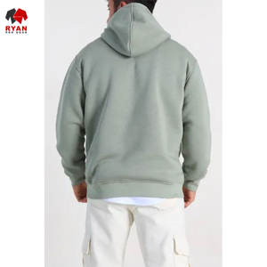 Sweat-shirts à capuche unis pour hommes, style pull-over, avec logo personnalisé, 100% coton molletonné respirant, design ODM, coupe classique, pour l'hiver - Product Image 6