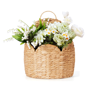 Wholesale Water Hyacinth Wall Hanging <b>Basket</b>, Water Hyacinth Hanging <b>Basket</b>, Decorative Flower <b>Basket</b> For Indoor From Vietnam - Product Image 4