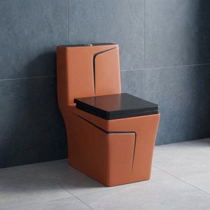 WC monobloc en céramique de style moderne pour salle de bain, avec siphon en P, à poser au sol, de marque Indian Sanitary Ware - Product Image 3