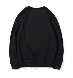 New Custom logo Hip Hop Heavy Plain Pullover Streetwear 100% Cotton Plain White <b>Mens</b> Crewneck Oversized <b>Sweatshirt</b> - Product Image 4