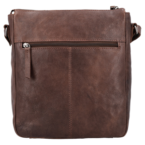 Bolso Bandolera de Cuero Genuino para Mujer, Color Sólido, Cierre de Cremallera, Estilo Clásico, Múltiples Bolsillos, Correa Ajustable, Uso Diario - Product Image 6