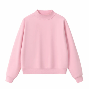 Sweat-shirt à col montant unisexe, coupe oversize, en molleton de coton uni, style streetwear décontracté, pour impression personnalisée - Product Image 4
