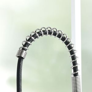 Rubinetto da Cucina Commerciale Monocomando Nero e Nichel con Doccetta Estraibile per Lavello - Product Image 3