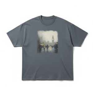 T-shirt oversize en maille 100 % polyester de qualité supérieure, coupe droite, épaules tombantes, pour homme, avec étiquette personnalisée et impression sérigraphiée du nom de la marque - Product Image 1