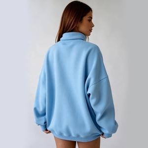 Sweat-shirt à épaules tombantes pour femme SEEBI SPORTS, personnalisé, confortable, doux, en coton molletonné lourd 400 g/m², avec broderie et patch - Product Image 4