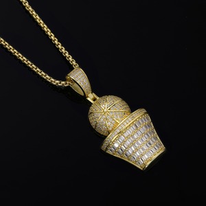 Collar con colgante chapado en oro de moda para hombre – Joyería de moda, artículo de regalo, joyería de moda ligera - Product Image 4