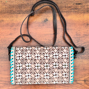 Hermoso diseño, bolso de mano tallado a mano, de cuero, multiusos, cuero occidental, recién llegado, BILLETERA, multiusos para mujer - Product Image 3