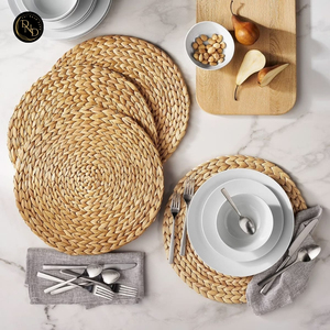 HAND BRAIDED Round WATER HYACINTH FLOOR MAT MODERN E-CO FRIENDLY WASHABLE NON-SLIP HOME PICNIC MADE in VIETNAM Best Seller - Product Image 6