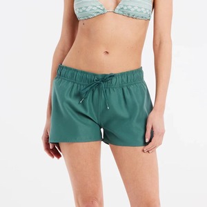 Shorts de bain décontractés pour femmes, taille haute avec nœud, en Spandex/Polyester respirant, idéal pour la gym et l'été - Product Image 1