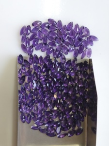 Ametista natural africana de 6x3 mm, corte marquesa, de la mejor calidad, color púrpura intenso, piedra preciosa suelta para la fabricación de joyas. - Product Image 4
