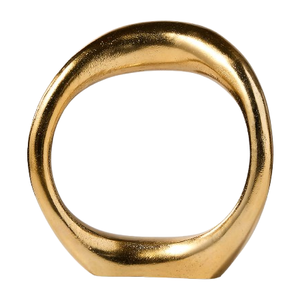 Objeto Metálico de Lujo Moderno, Chapado en Oro, Decoración para el Hogar y la Mesa, Centro de Mesa Decorativo de Metal para Bodas - Product Image 1