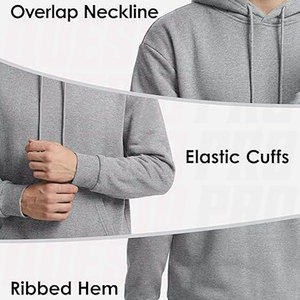 Sudaderas con Capucha Unisex de Algodón y Poliéster, de Peso Medio, Casuales, con Bolsillo Tipo Canguro, Impresión Personalizada con Pedrería - Product Image 5