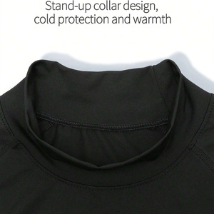 T-shirt de compression à manches longues pour homme, durable, avec logo personnalisé, séchage rapide, évacuation de l'humidité, vêtements de sport pour clubs - Product Image 5