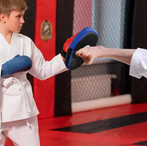 นวมชกมวยหนัง PU แผ่นรองมือชกมวยแบบหนา แผ่นรอง MMA ดูดซับแรงกระแทก อุปกรณ์ฝึกซ้อมมวย นวมชกสำหรับผู้ใหญ่และเด็ก - Product Image 5