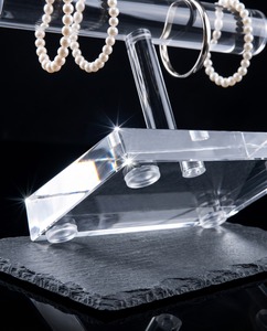 Clear Acrylic Customized Modern Washable for Ring Display Stand OEM/ODM Easy Assembly 50mm Thickness Countertop Use Retail - Product Image 6