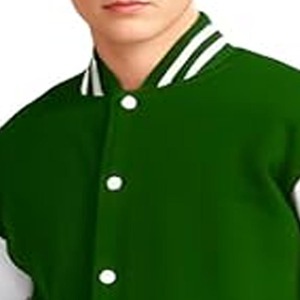 เสื้อแจ็คเก็ตเบสบอลแบบวาร์ซิตี้ ปักลายตามสั่ง คอตั้ง กันลม สำหรับฤดูหนาว สไตล์ไฮสตรีท - Product Image 2