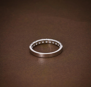 Anillo de Compromiso Vintage de Plata de Ley 925 con Diamante Certificado por IGI para Aniversario y Boda - Product Image 4