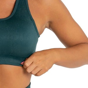 Women's High Support Racerback Sports <b>Bra</b>-Seamless Breathable Lace Trim Front Option Yoga Gym Workout High Quality Knitted - Product Image 6