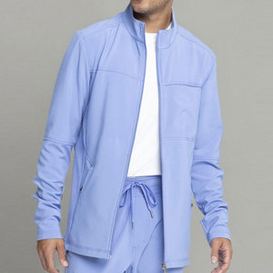 Uniformes Médicos de Hospital para Enfermeras con Logotipo Personalizado al por Mayor, Chaquetas de Trabajo Elásticas de Poliéster, Rayón y Spandex para Hombre - Product Image 4