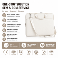 Housse pour tablette ignifuge en silicone, sac de transport pour ordinateur portable de 15,6 pouces, résistant à l'eau, protège-documents pour les voyages d'affaires