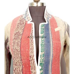 Chaqueta de Invierno Reversible para Mujer, Estilo Vintage, Ecológica, 100% Algodón, con Estampado Digital y Diseño de Punto - Product Image 2