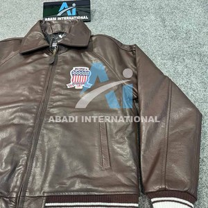 Veste en cuir Avirex USA pour homme, veste de pilote en cuir naturel, cuir de qualité supérieure, vestes Avirex disponibles dans toutes les tailles et couleurs pour homme - Product Image 5