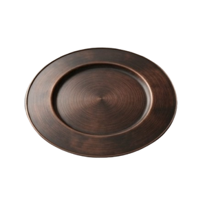 Assiette de service décorative en argent gravé pour mariage, réceptions, traiteurs, restaurants et tables de cuisine - Product Image 6