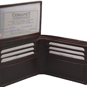 Portefeuille fin en cuir véritable pour homme, style vintage marron, avec fermeture à rabat minimaliste, pour usage quotidien, anti-RFID, personnalisable - Product Image 6