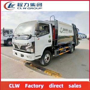 <span class=keywords><strong>Precio</strong></span> más bajo Dongfeng 4*2 6 metros cúbicos cargador trasero <span class=keywords><strong>camiones</strong></span> de recolección de basura camión de basura de compresión para la venta - Product Image 2