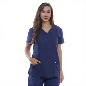 ชุดเครื่องแบบทางการแพทย์ผ้าทอสวมใส่สบายผลิตในเวียดนามสำหรับคลินิกและโรงพยาบาล - Product Image 1