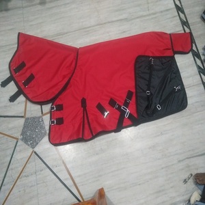 Manta para Caballo de Color Sólido, Tejido Oxford, con Solapa Grande para la Cola y 4 Correas para las Patas, para Uso en Exteriores en Todas las Estaciones, Kanpur - Product Image 4