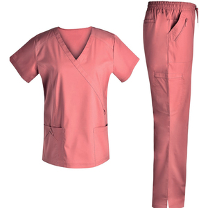 Women Fashion Medical <b>Scrubs</b> <b>Set</b> Soft Stretchy Nurse Uniform Jogger Pants Comfortable Hospital Nursing <b>Scrub</b> Suit - Product Image 2