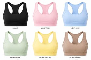 Women's Light <b>Blue</b> Racerback Sports <b>Bra</b> Scoop Neck Mesh Breathable High Support Yoga Eco-Friendly Quick Dry Seamless Solid Style - Product Image 6