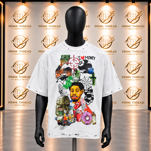 Wholesale Customize Men's Screen Printing <b>T</b> <b>Shirt</b> Men Oversized Heavyweight Cotton Streetwear Printed Boxy Fit Tees - Product Image 1