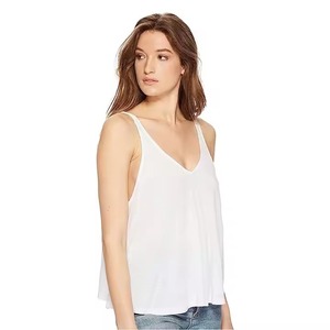 2026 Womens White V Neck <b>Loose</b> Fit <b>Tank</b> <b>Top</b> Lightweight Casual Summer Vest for Layering Yoga and Daily Wear - Product Image 2