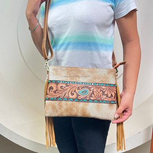 2025 nuevo bolso de mano de moda para mujer, bolso cruzado con flecos de cuero, bolsos de hombro de piel de vaca de diseñador de lujo de alta calidad - Product Image 4